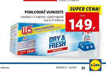 Lidl W5 pohlcovač vlhkosti nabídka