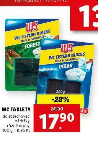 Lidl W5 wc tablety nabídka