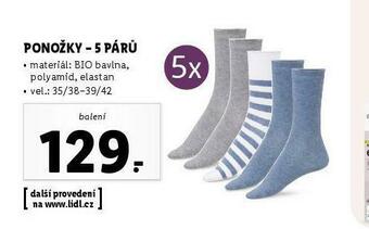 Lidl Ponožky nabídka