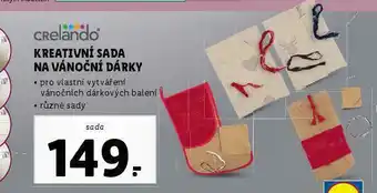 Lidl Kreativní sada na vánoční dárky nabídka