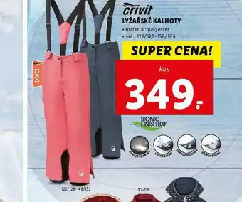 Lidl Dětské lyžařské kalhoty nabídka