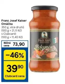Tesco Franz Josef Kaiser Omáčka nabídka