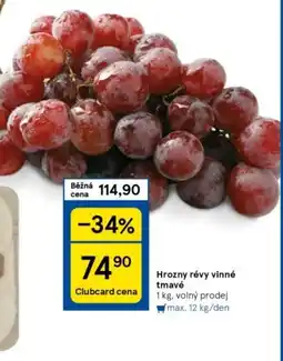Tesco Hrozny révy vinné tmavé nabídka