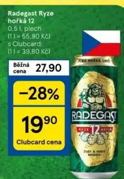 Tesco Radegast Ryze hořká 12 nabídka