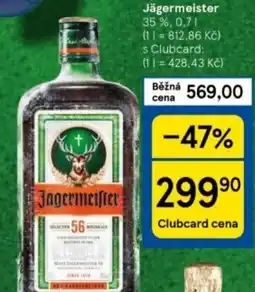 Tesco Jägermeister nabídka