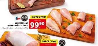 Lidl Kuřecí prsní a stehenní řízky mix nabídka