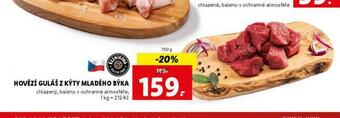 Lidl Hovězí guláš z kýty mladého býka nabídka