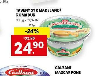 Lidl Tavený sýr madeland / romadur nabídka