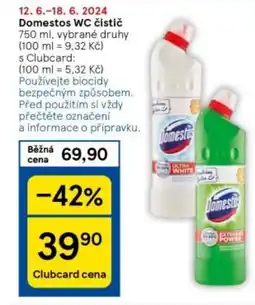 Tesco Domestos WC čistič 750 ml nabídka