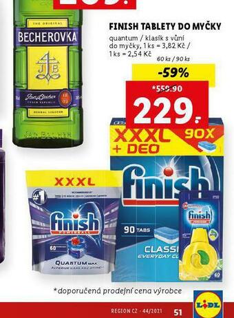 Lidl Finish tablety do myčky nabídka