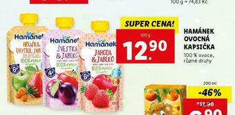 Lidl Hamánek ovocná kapsička nabídka