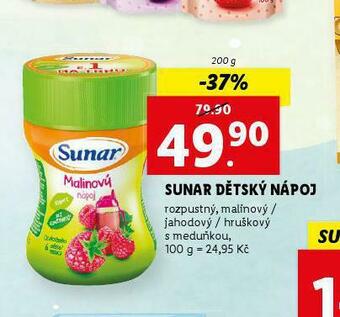 Lidl Sunar dětský nápoj nabídka
