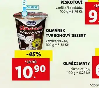 Olmánek tvarohový dezert