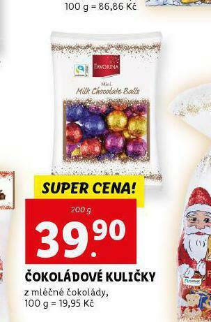 Lidl Čokoládové kuličky nabídka