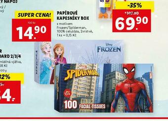 Lidl Papírové kapesníky box nabídka