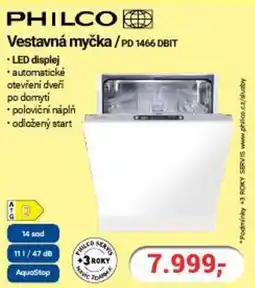 Planeo Elektro PHILCO Vestavná myčka/PD 1466 DBIT nabídka