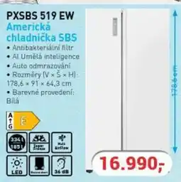 Planeo Elektro PXSBS 519 EW Americká chladnička SBS nabídka