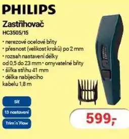 Planeo Elektro PHILIPS Zastřihovač HC3505/15 nabídka