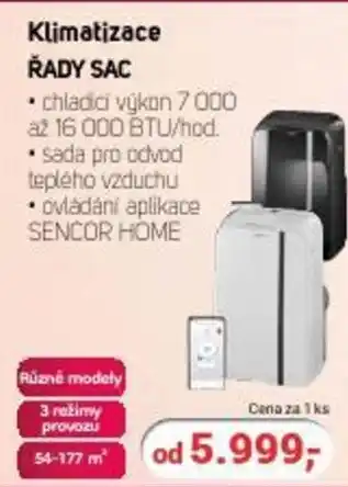 Planeo Elektro Klimatizace ŘADY SAC nabídka