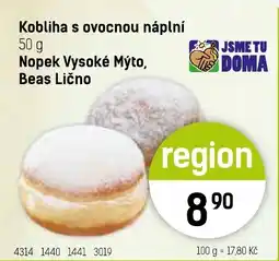 Konzum Kobliha s ovocnou náplní nabídka
