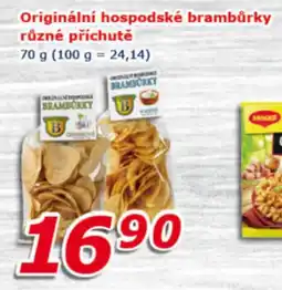 ESO MARKET Originální hospodské brambůrky různé příchutě nabídka