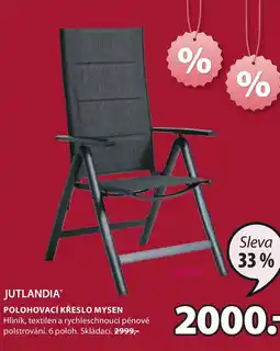 JYSK POLOHOVACÍ KŘESLO MYSEN nabídka