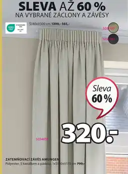 JYSK ZATEMŇOVACÍ ZÁVĚS AMUNGEN nabídka
