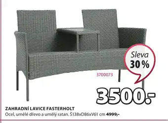 JYSK ZAHRADNÍ LAVICE FASTERHOLT nabídka