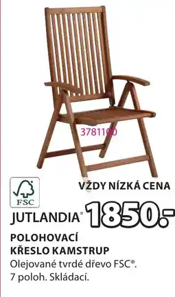 JYSK POLOHOVACÍ KŘESLO KAMSTRUP nabídka