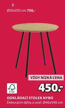 JYSK ODKLÁDACÍ STOLEK NYBO nabídka