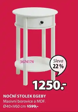 JYSK NOČNÍ STOLEK EGEBY nabídka