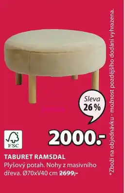 JYSK TABURET RAMSDAL nabídka