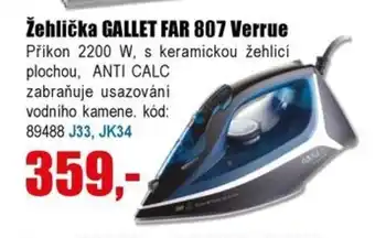 EVA Žehlička GALLET FAR 807 Verrue nabídka