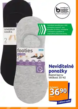 Action Neviditelné ponožky nabídka