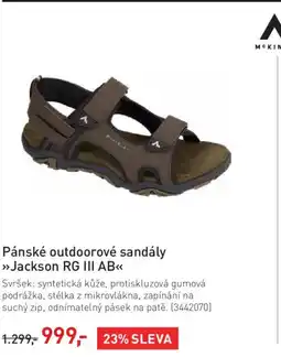 Intersport Pánské outdoorové sandály Jackson RG III AB nabídka
