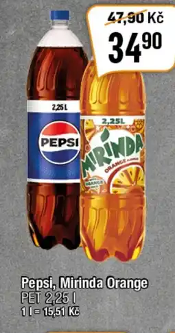TEMPO Pepsi, Mirinda Orange nabídka