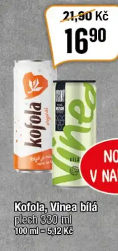 TEMPO Kofola, Vinea bílá plech 330 ml nabídka