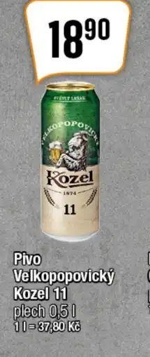 TEMPO Pivo Velkopopovický Kozel 11 nabídka
