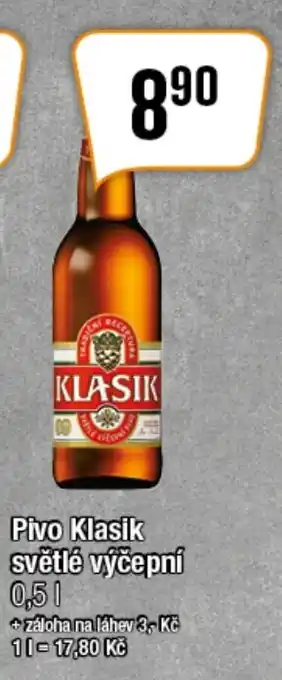 TEMPO Pivo Klasik světlé výčepní nabídka