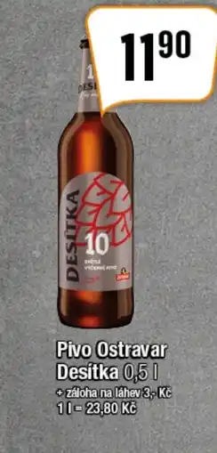 TEMPO Pivo Ostravar Desítka 0,5 L nabídka