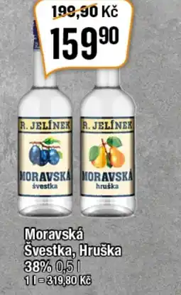 TEMPO Moravská Švestka, Hruška 38% 0.5 L nabídka