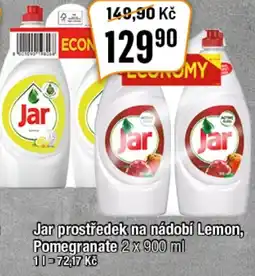 TEMPO Jar prostředek na nádobí Lemon, Pomegranate 2 x 900 ml nabídka