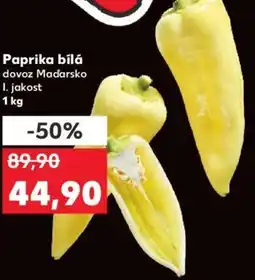 Kaufland Paprika bílá nabídka