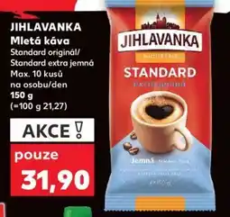 Kaufland JIHLAVANKA Mletá káva nabídka