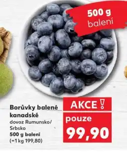 Kaufland Borůvky balené kanadské nabídka