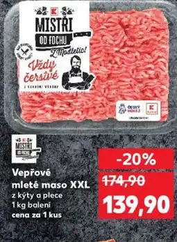 Kaufland Vepřové mleté maso XXL nabídka