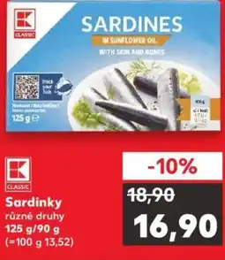 Kaufland Sardinky nabídka