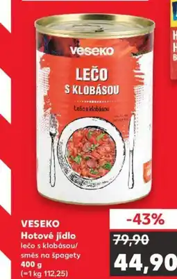 Kaufland VESEKO Hotové jídlo nabídka