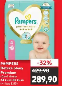 Kaufland PAMPERS Dětské pleny Premium nabídka