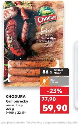 Kaufland CHODURA Gril párečky nabídka